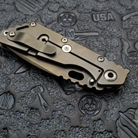 Mick Strider Performance Series SMF Folder- Slotted DLC Gunmetal Grey Finished Titanium Handle- Magnacut DLC Gunmetal Blade