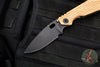 Strider SMF Folder- Drop Point- Gunner Grip Copper Top- Bronzed Anodized Titanium Bottom Handle- Black Magnacut Blade