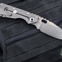 Mick Strider Performance Series SMF Folder- Slotted DLC Gunmetal Grey Finished Titanium Handle- Magnacut DLC Gunmetal Blade