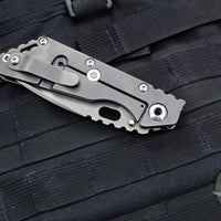 Mick Strider Performance Series SMF Folder- Slotted DLC Gunmetal Grey Finished Titanium Handle- Magnacut DLC Gunmetal Blade