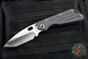 Strider SMF Folder- Hand Ground Tanto Edge- Double Flamed Titanium- Stonewash Magnacut Blade