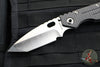 Strider SMF Folder- Hand Ground Tanto Edge- Double Flamed Titanium- Stonewash Magnacut Blade