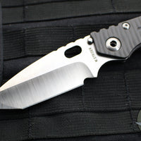 Strider SMF Folder- Hand Ground Tanto Edge- Double Flamed Titanium- Stonewash Magnacut Blade