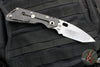 Strider SMF Folder- Hand Ground Tanto Edge- Double Flamed Titanium- Stonewash Magnacut Blade