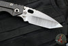 Strider SMF Folder- Hand Ground Tanto Edge- Double Flamed Titanium- Stonewash Magnacut Blade