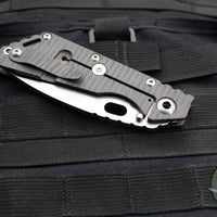 Strider SMF Folder- Hand Ground Tanto Edge- Double Flamed Titanium- Stonewash Magnacut Blade