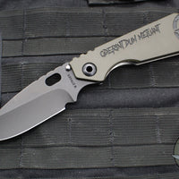 Strider Knives SMF- Drop Point- Oderint Dum Metuant Edition- Digi Camo Ti- Black Magnacut Blade