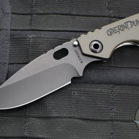 Strider Knives SMF- Drop Point- Oderint Dum Metuant Edition- Digi Camo Ti- Black Magnacut Blade