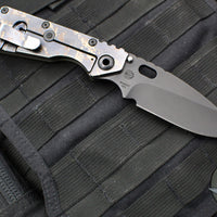 Strider Knives SMF- Drop Point- Oderint Dum Metuant Edition- Digi Camo Ti- Black Magnacut Blade