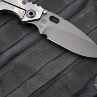 Strider Knives SMF- Drop Point- Oderint Dum Metuant Edition- Digi Camo Ti- Black Magnacut Blade