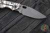 Mick Strider Performance Series SMF Folder- Drop Point- Slotted Ghost Flamed Titanium Handle- Black Magnacut Blade