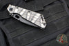 Mick Strider Performance Series SMF Folder- Drop Point- Slotted Ghost Flamed Titanium Handle- Black Magnacut Blade