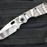 Mick Strider Performance Series SMF Folder- Tanto Edge- Slotted Ghost Flamed Titanium Handle- Ghost Flamed Magnacut Blade