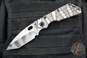 Mick Strider Performance Series SMF Folder- Tanto Edge- Slotted Ghost Flamed Titanium Handle- Ghost Flamed Magnacut Blade