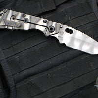 Mick Strider Performance Series SMF Folder- Tanto Edge- Slotted Ghost Flamed Titanium Handle- Ghost Flamed Magnacut Blade