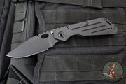 Mick Strider Performance Series SMF Folder- Black Slotted Titanium Handle- Black Finished Magnacut Blade- Black Hardware