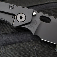 Mick Strider Performance Series SMF Folder- Black Slotted Titanium Handle- Black Finished Magnacut Blade- Black Hardware