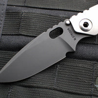 Strider Knives SnG- Drop Point- CC Performance- Stonewashed Titanium Handle- Black Blade