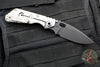 Strider Knives SnG- Drop Point- CC Performance- Stonewashed Titanium Handle- Black Blade