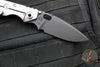 Strider Knives SnG- Drop Point- CC Performance- Stonewashed Titanium Handle- Black Blade