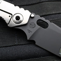 Strider Knives SnG- Drop Point- CC Performance- Stonewashed Titanium Handle- Black Blade