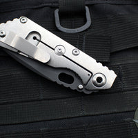 Strider Knives SnG- Drop Point- CC Performance- Stonewashed Titanium Handle- Black Blade