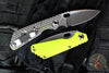 Mick Strider SnG Folder- Spearpoint- Gunner Grip Dayglow G-10/ Stonewash Gunner Grip Titanium- Stonewash 20CV Steel Blade