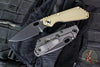 Mick Strider SnG Folder- Spearpoint- OD Green G-10/ Flamed Titanium- Black PD#1 Steel Blade
