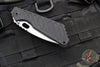 Mick Strider SnG Folder- Drop Point- Black Slotted Aluminum/ Flamed Titanium Handle- Stonewash Finished Blade