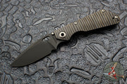 Strider Knives SnG- Drop Point- CC Performance- Double Flamed Titanium Handle- Black Blade V3