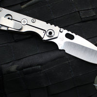 Mick Strider SnG Folder- Drop Point- OD Green Rifle Pattern G-10/ Stonewash Titanium- Stonewash Blade