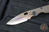 Strider Knives SnG- Drop Point- Special Anodized Double Titanium Gunner Grip Handle- Thermal Color Finished Magnacut Blade