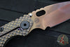 Strider Knives SnG- Drop Point- Special Anodized Double Titanium Gunner Grip Handle- Thermal Color Finished Magnacut Blade