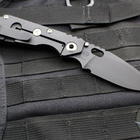 Mick Strider SnG Folder- Spear Point- Stealth- Black Titanium Handle- Black Finished Magnacut Steel Blade