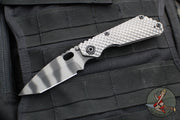 Strider Knives SnG- Tanto Edge- Double Titanium Gunner Grip Handle- Tiger Stripe Magnacut Blade