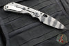 Strider Knives SnG- Tanto Edge- Double Titanium Gunner Grip Handle- Tiger Stripe Magnacut Blade