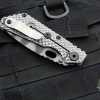 Strider Knives SnG- Tanto Edge- Double Titanium Gunner Grip Handle- Tiger Stripe Magnacut Blade