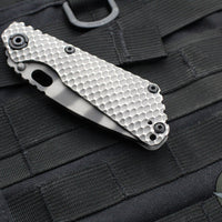 Strider Knives SnG- Tanto Edge- Double Titanium Gunner Grip Handle- Tiger Stripe Magnacut Blade