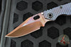 Strider Knives SnG- Clip Point- CC- Special Anodized Double Titanium Gunner Grip Handle- Thermal Color Finished Magnacut Blade