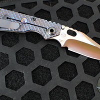 Strider Knives SnG- Clip Point- CC- Special Anodized Double Titanium Gunner Grip Handle- Thermal Color Finished Magnacut Blade