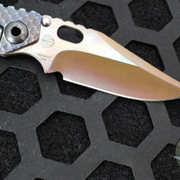 Strider Knives SnG- Clip Point- CC- Special Anodized Double Titanium Gunner Grip Handle- Thermal Color Finished Magnacut Blade