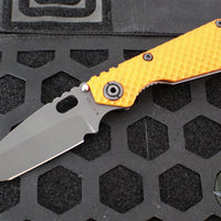 Mick Strider SnG Folder- Tanto Edge- Orange Gunner Grip G-10- Stonewash Gunner Grip Titanium- Black Magnacut Steel Blade