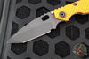 Mick Strider SnG Folder- Tanto Edge- Orange Gunner Grip G-10- Stonewash Gunner Grip Titanium- Black Magnacut Steel Blade