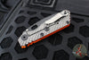 Mick Strider SnG Folder- Tanto Edge- Orange Gunner Grip G-10- Stonewash Gunner Grip Titanium- Black Magnacut Steel Blade