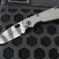 Strider Knives SnG- Performance- Tanto Edge- Double Flamed Titanium Handle- Tiger Stripe Magnacut Blade