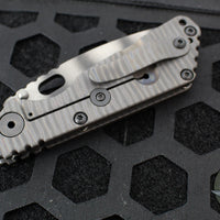 Strider Knives SnG- Performance- Tanto Edge- Double Flamed Titanium Handle- Tiger Stripe Magnacut Blade