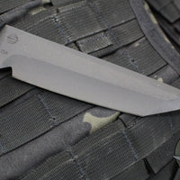 Strider Knives Black WP- Tanto Fixed Blade- Black Oxide Finish with Black Cord