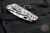 Mick Strider XL Folder- Disruptive Strider Striped Titanium Handle- Ghost Flamed Finished Magnacut Steel Spearpoint Blade v2