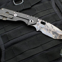 Mick Strider XL Tanto Edge -Digi Camo with Flamed Titanium Handle v1