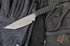 Strider Knives Fixed Blade- Tanto Edge- Black Cord- Black D2 Blade